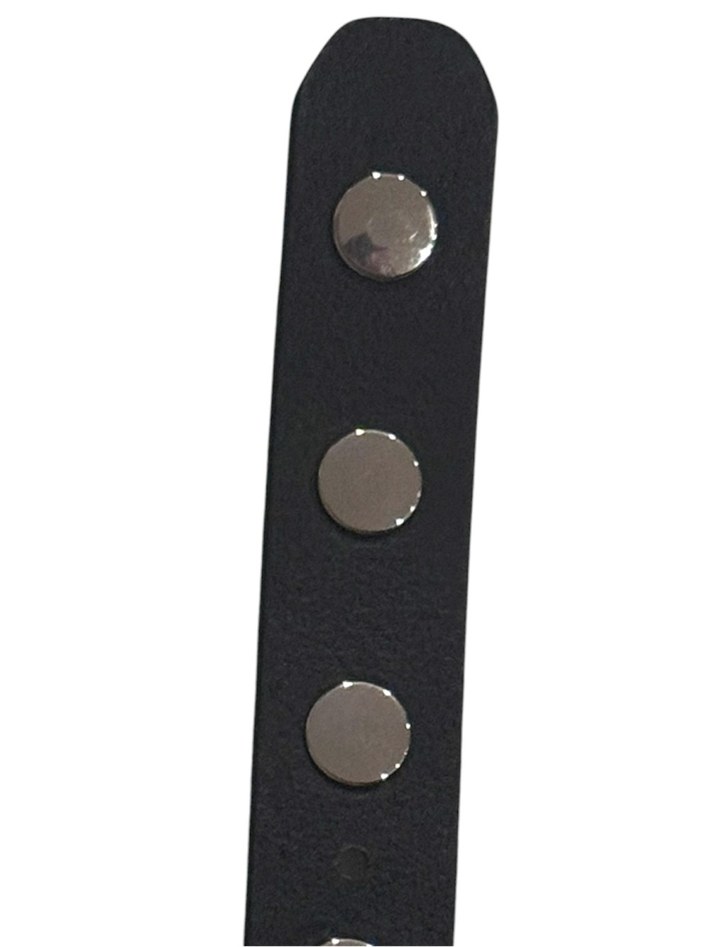 Madewell Clean Western Studded Leather Belt Black Silver Medium 29-31” - Picture 11 of 12